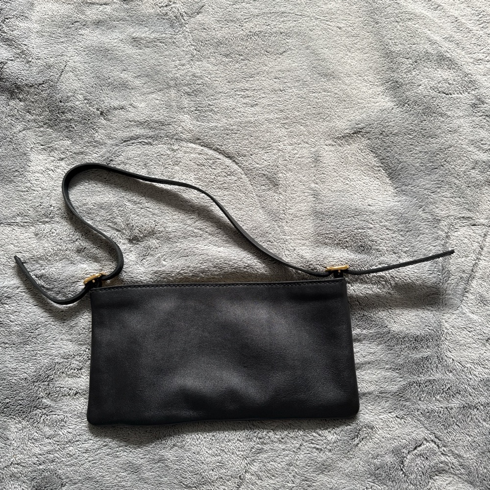 Madewell Black Leather Shoulder Bag